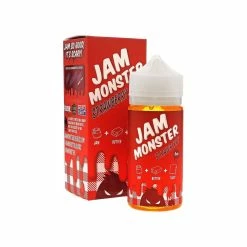 VTM B2C Warehouse Strawberry E-Juice 100ml By Jam Monster Synthetic E-Liquids