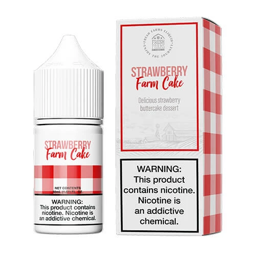 VTM B2C Warehouse E-Liquids Strawberry Farm Cake E-Liquid By Fresh Farms Salt