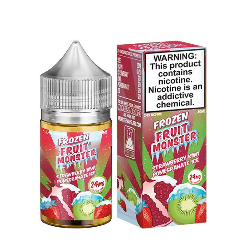 VTM B2C Warehouse Synthetic Nicotine Strawberry Kiwi Pomegranate Ice E-Liquid By Frozen Fruit Monster Synthetic Salt