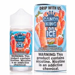 VTM B2C Warehouse Synthetic Nicotine Strawberry Rolls E-Juice By Candy King On Ice Synthetic