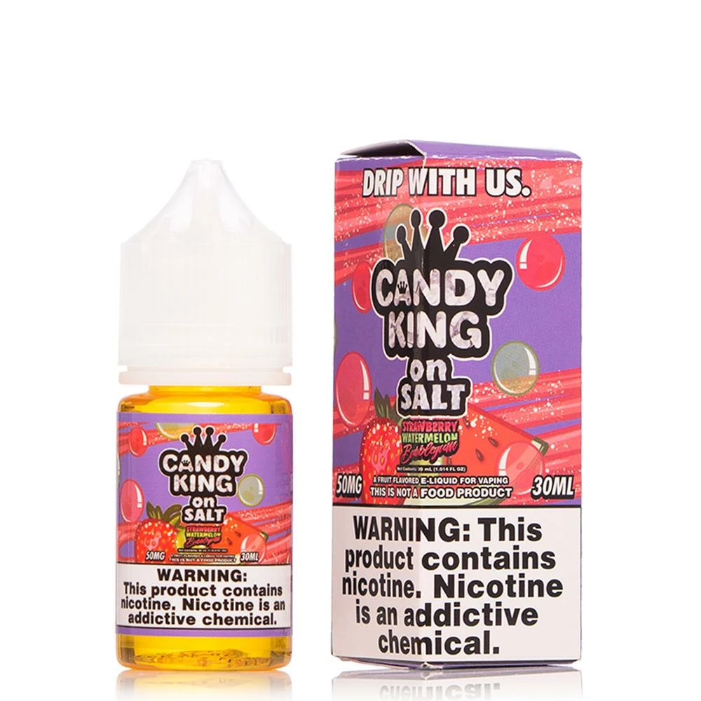 VTM B2C Warehouse Strawberry Watermelon Bubblegum E-Liquid By Candy King On Synthetic Salt