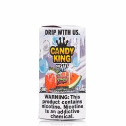 VTM B2C Warehouse Iced Strawberry Watermelon Bubblegum E-Liquid By Candy King On Synthetic Salt