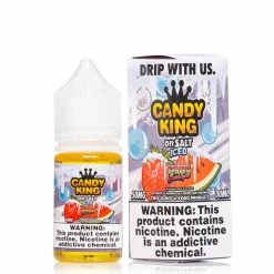 VTM B2C Warehouse Iced Strawberry Watermelon Bubblegum E-Liquid By Candy King On Synthetic Salt