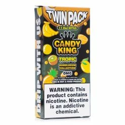 VTM B2C Warehouse Tropic E-Juice By Candy King Bubblegum Collection Synthetic Synthetic Nicotine
