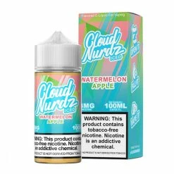 VTM B2C Warehouse E-Liquids Watermelon Apple ICED 100ml E-Juice By Cloud Nurdz Synthetic